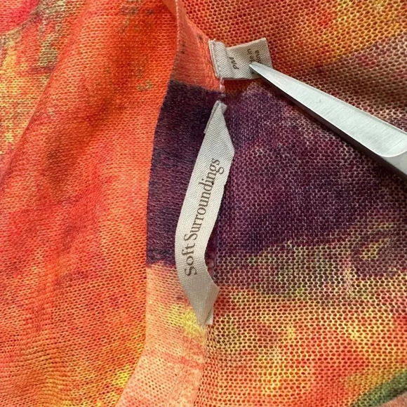 SOFT‎ Surroundings Multi-Color Long Sleeve Top PM - Picture 5 of 5